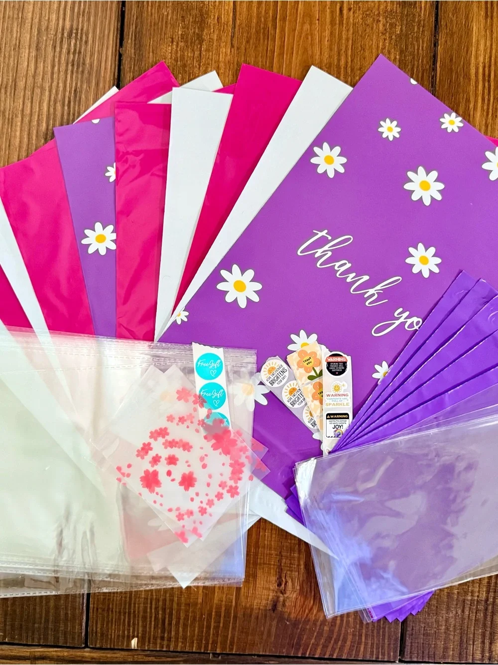 📦Shipping Bundle includes polymailers and poly inserts, stickers and cute bags📦